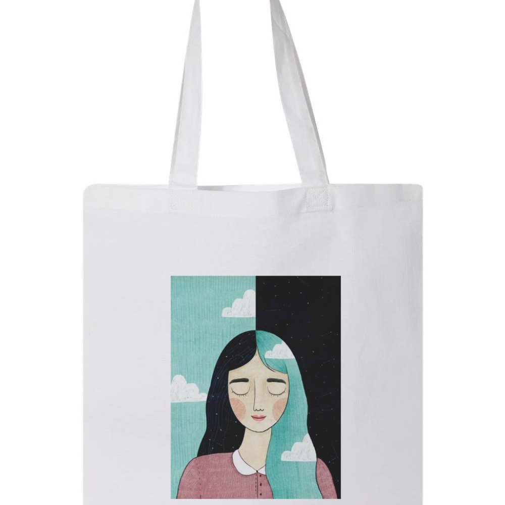 Calm Mind Design Tote Bag